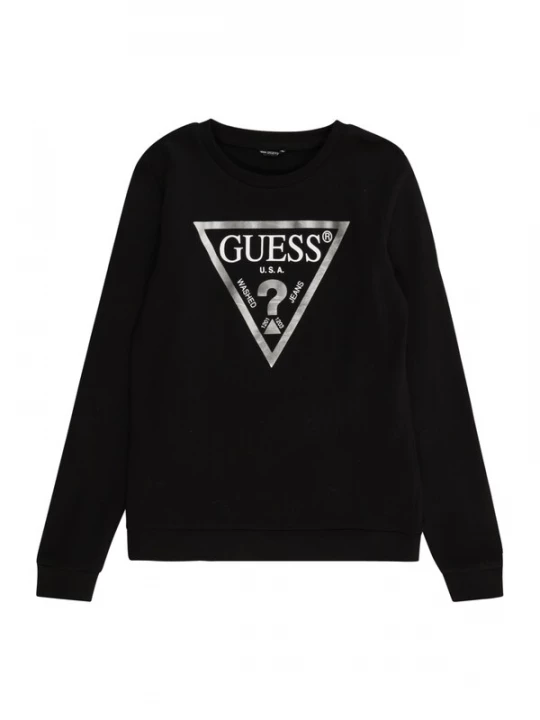 Obrázek produktu GUESS Mikina  černá / stříbrná