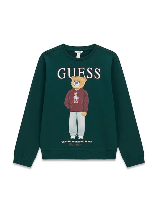 Obrázek produktu Guess mikina dětská bavlněná zelená