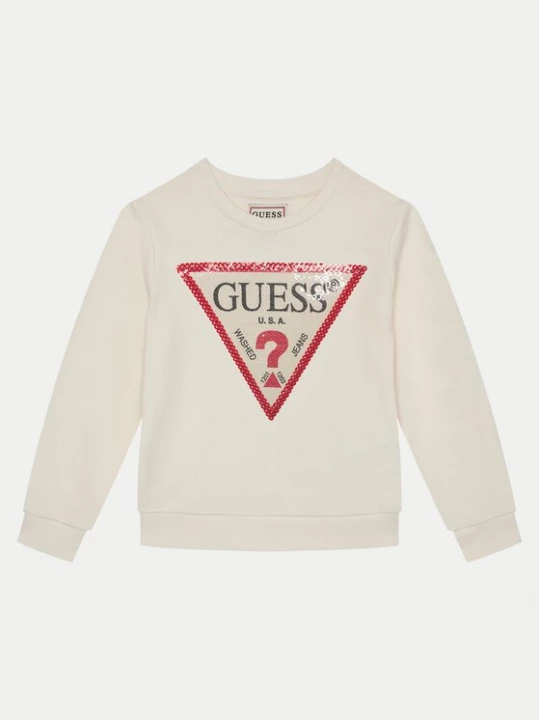 Obrázek produktu Guess Mikina K4YQ10 KA6R4 Écru Regular Fit Krémová