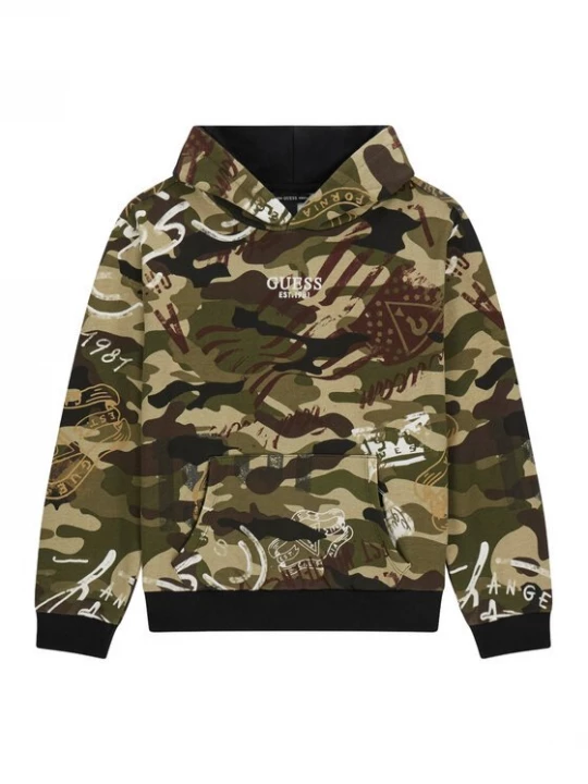 Obrázek produktu Guess Mikina L6BQ03 K5918 Zelená Regular Fit