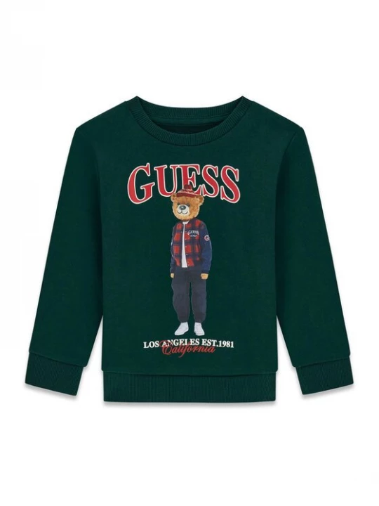 Obrázek produktu Guess Mikina N6BQ03 K6112 Tmavě zelená Regular Fit