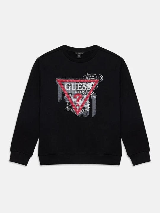 Obrázek produktu GUESS Mikina tmavě šedá / červená / černá / bílá