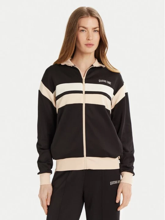 Obrázek produktu Guess Mikina V5RQ00 KCO72 Tmavomodrá Regular Fit Hnědá