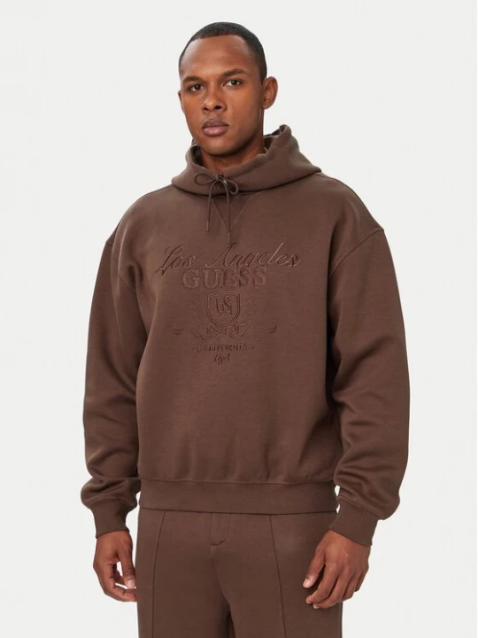 Obrázek produktu Guess Mikina Z6YQ21 K4991 Tmavě hnědá Regular Fit