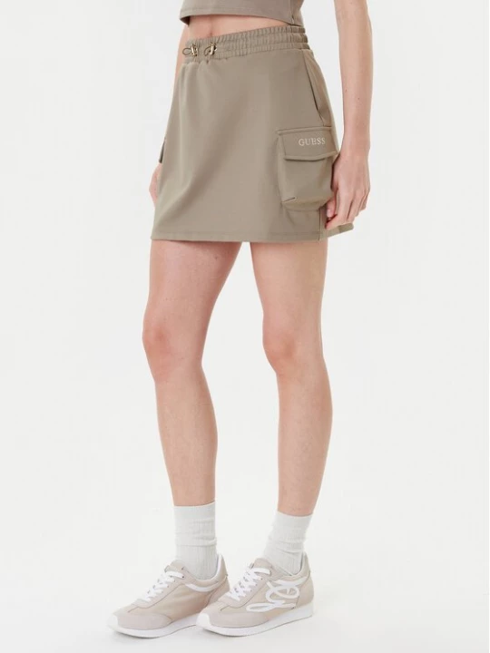 Obrázek produktu Guess Mini sukně V5YD04 KCX42 Zelená Regular Fit