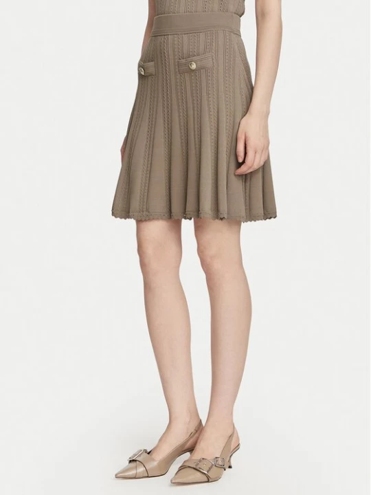 Obrázek produktu Guess Mini sukně W6YD21 Z0971 Tmavě béžová Regular Fit
