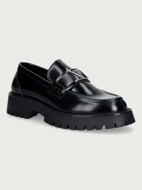 Obrázek produktu Guess mokasíny pánské kožené GORIZIA IV černá