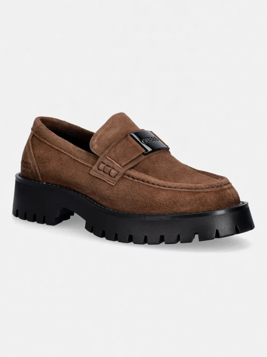 Obrázek produktu Guess mokasíny pánské semišové GORIZIA hnědá