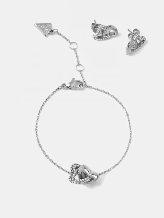 Obrázek produktu Guess Náramek a náušnice Guess BELOVED stříbrná
