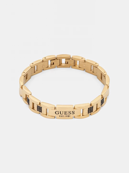 Obrázek produktu Guess náramek pánský nerezová ocel Crystal zlatá