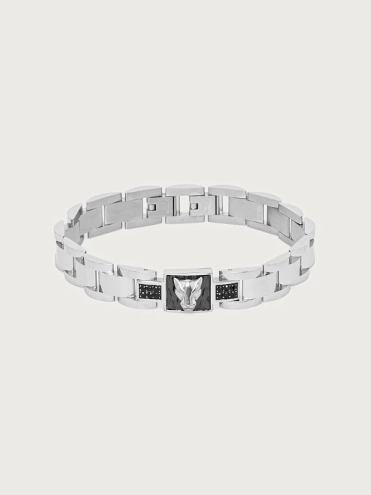Obrázek produktu Guess náramek pánský z nerezové oceli PANTHER stříbrná