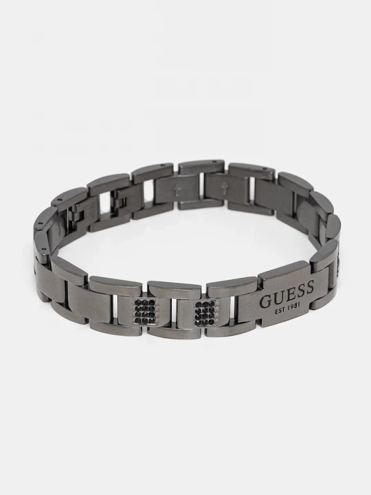 Obrázek produktu Guess náramek pánský z nerezové oceli s krystalem stříbrná