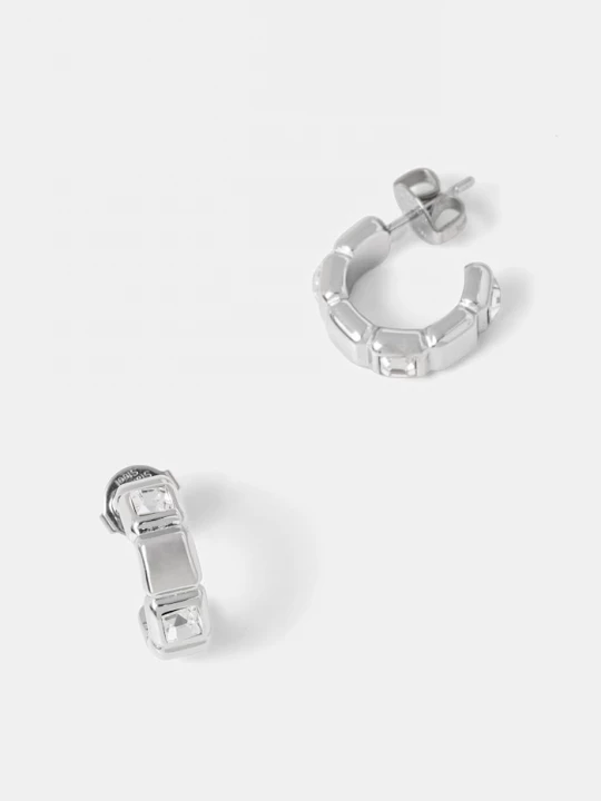 Obrázek produktu Guess náušnice dámské z nerezové oceli ACE OF DIAMONDS stříbrná