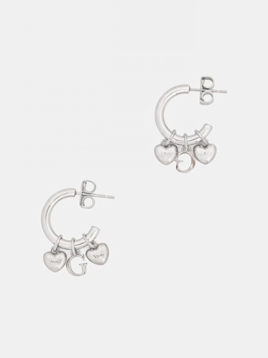 Obrázek produktu Guess náušnice dámské z nerezové oceli G TALISMAN stříbrná
