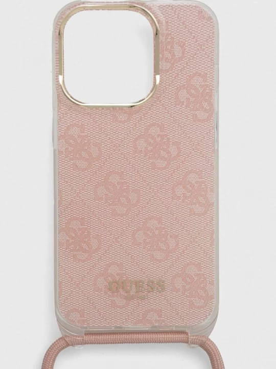 Obrázek produktu Guess Obal na telefon iPhone 15 Pro 6.1" růžová