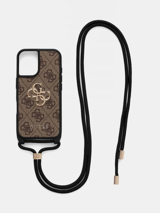 Obrázek produktu Guess Obal na telefon iPhone 16 hnědá