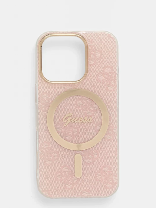 Obrázek produktu Guess Obal na telefon iPhone 16 Pro 6.3" růžová