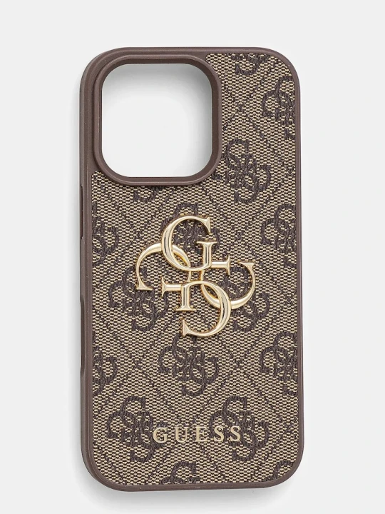 Obrázek produktu Guess Obal na telefon iPhone 16 Pro 6.3 hnědá