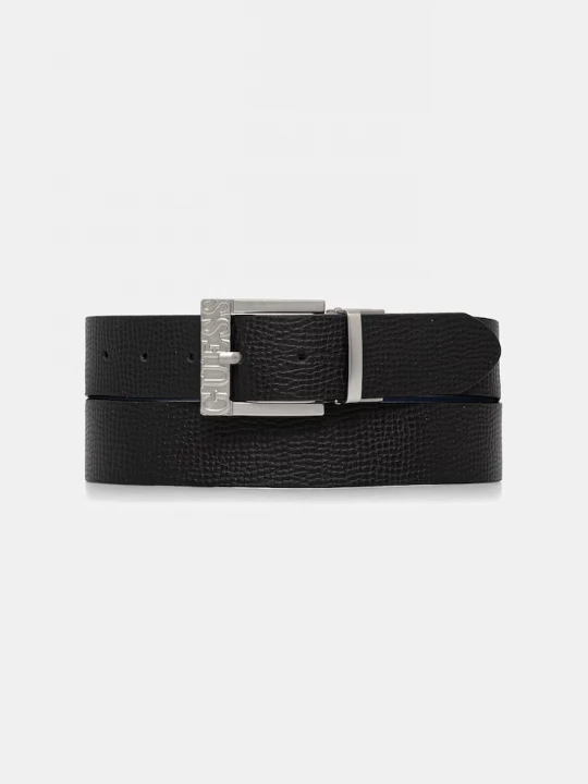 Obrázek produktu Guess Oboustranný kožený pásek Guess černá