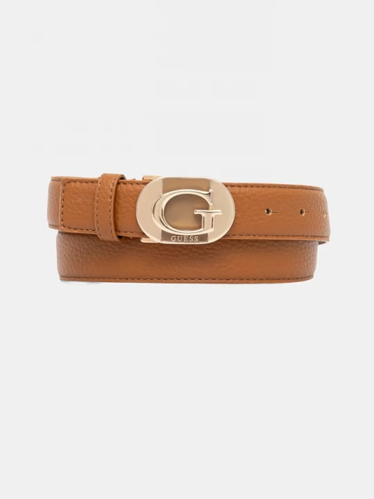 Obrázek produktu Guess pásek dámský z imitace kůže JESSA hnědá