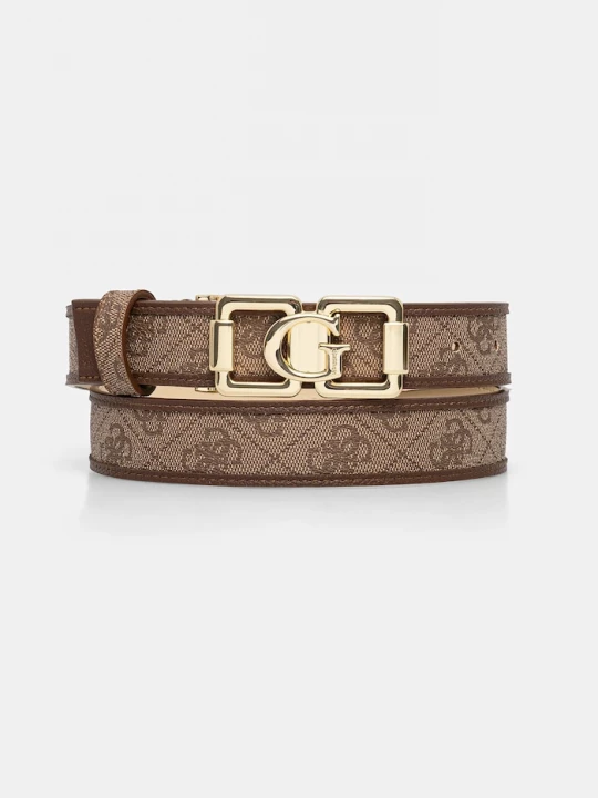 Obrázek produktu Guess pásek dámský z imitace kůže KARNILLA hnědá