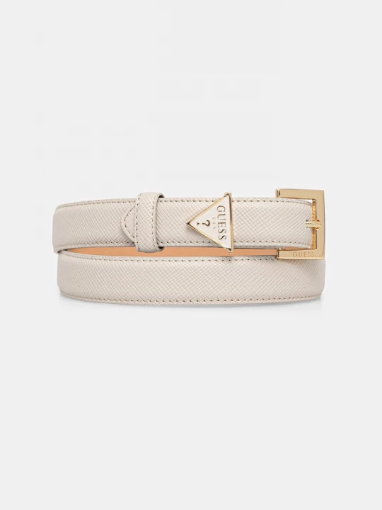 Obrázek produktu Guess pásek dámský z imitace kůže NOELLE béžová