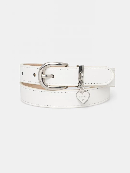 Obrázek produktu Guess pásek dětský z imitace kůže bílá
