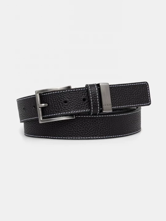 Obrázek produktu Guess pásek pánský kožený BOSTON černá
