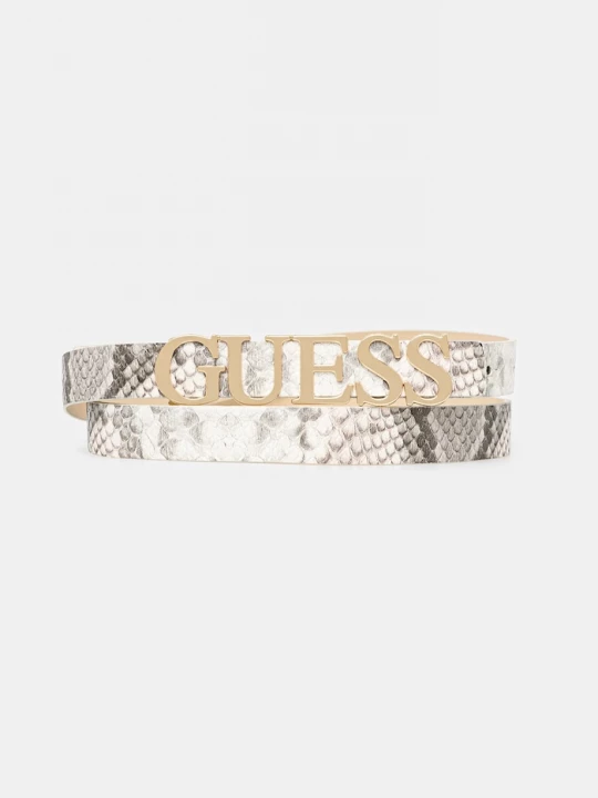 Obrázek produktu Guess pásek z imitace kůže LEFIA béžová
