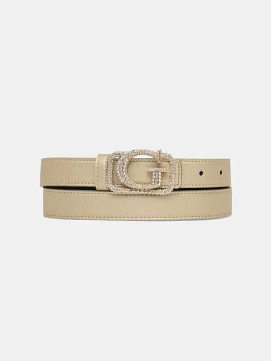 Obrázek produktu Guess pásek z imitace kůže ZALINA zlatá