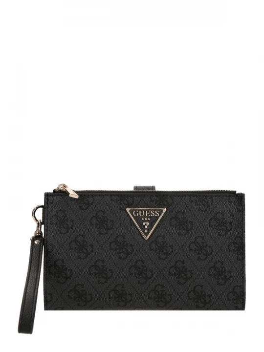 Obrázek produktu GUESS Peněženka 'LAUREL II SLG DBL ZIP ORGNZR' šedá / černá