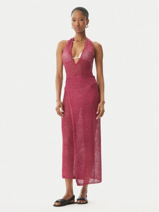 Obrázek produktu Guess Plážové šaty E6GK04 Z5402 Bordó Classic Fit