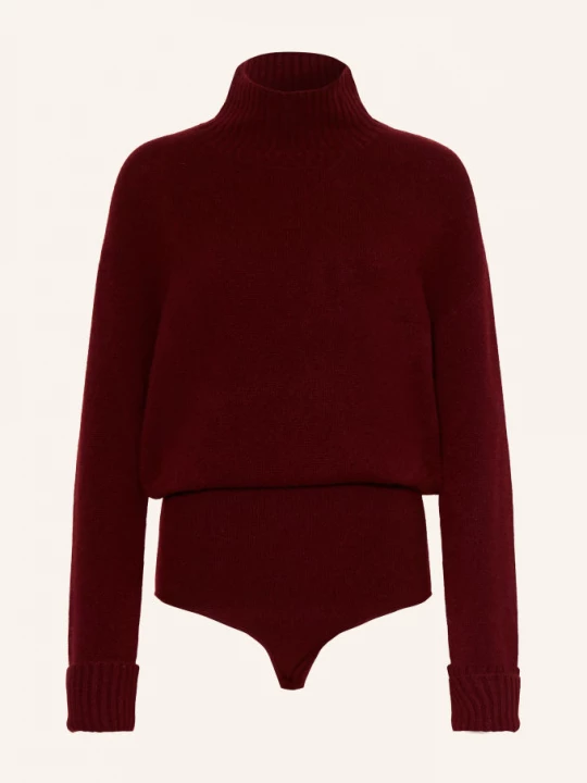 Obrázek produktu Guess Pletený Body S Kašmírem tmavě červená