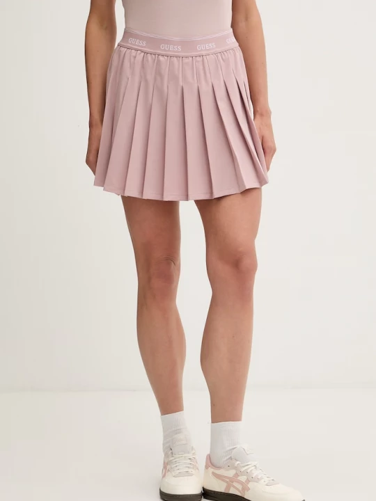 Obrázek produktu Guess plisovaná sukně SELENE růžová