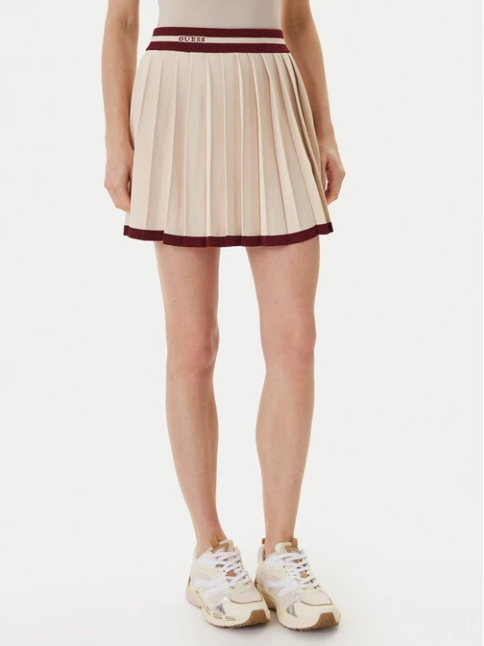 Obrázek produktu Guess Plisovaná sukně V6GD04 Z0649 Béžová Regular Fit