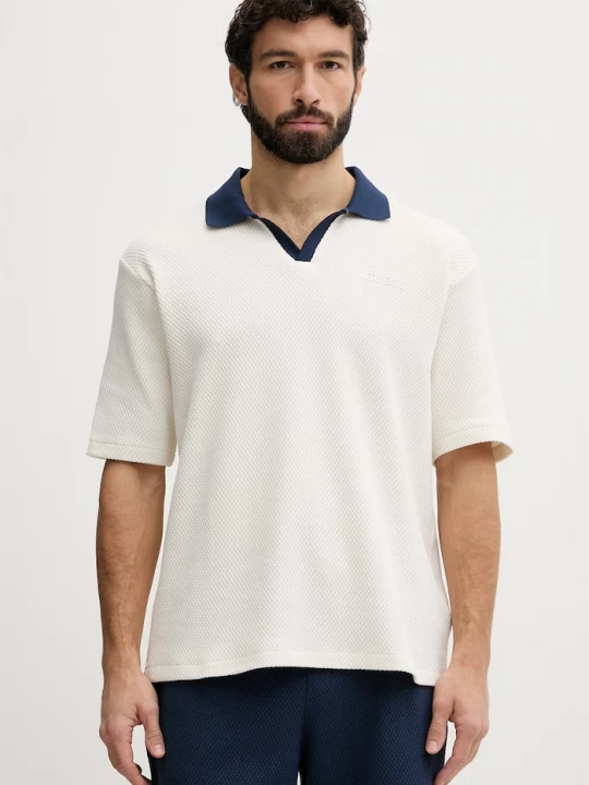 Obrázek produktu Guess polo pánské bavlněné JHONNY béžová