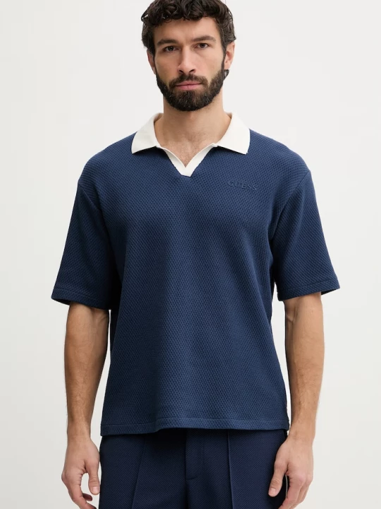 Obrázek produktu Guess polo pánské bavlněné JHONNY námořnická modř