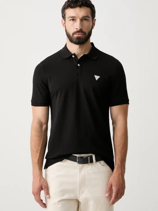 Obrázek produktu Guess polo pánské bavlnou černá