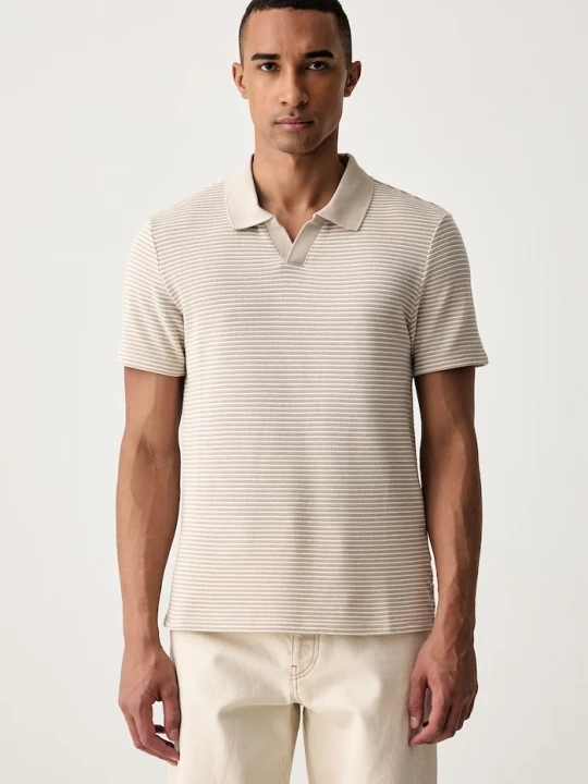 Obrázek produktu Guess polo pánské bavlnou JOHNNY béžová