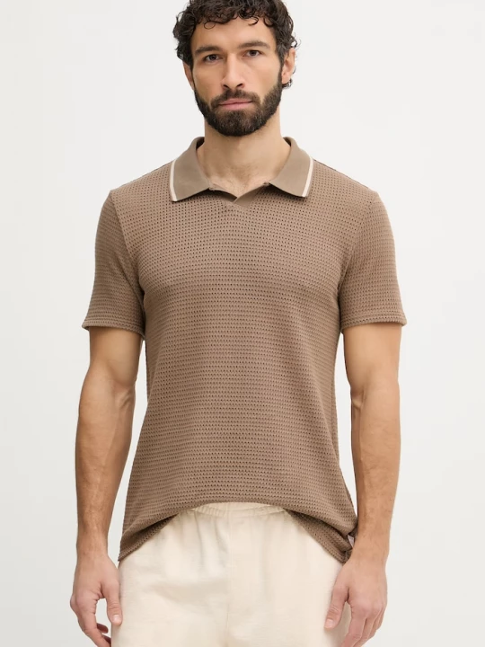 Obrázek produktu Guess polo pánské DARYL hnědá