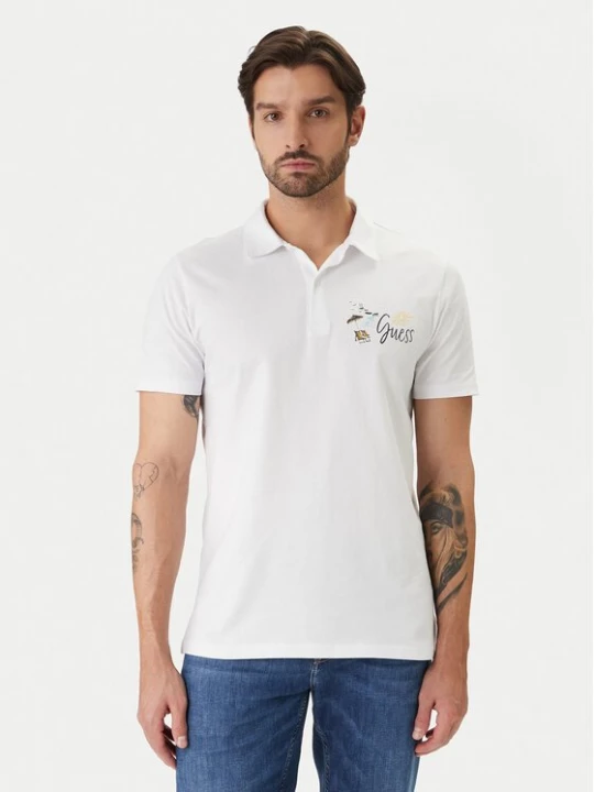 Obrázek produktu Guess Polokošile F6GP01 K8FQ4 Bílá Regular Fit