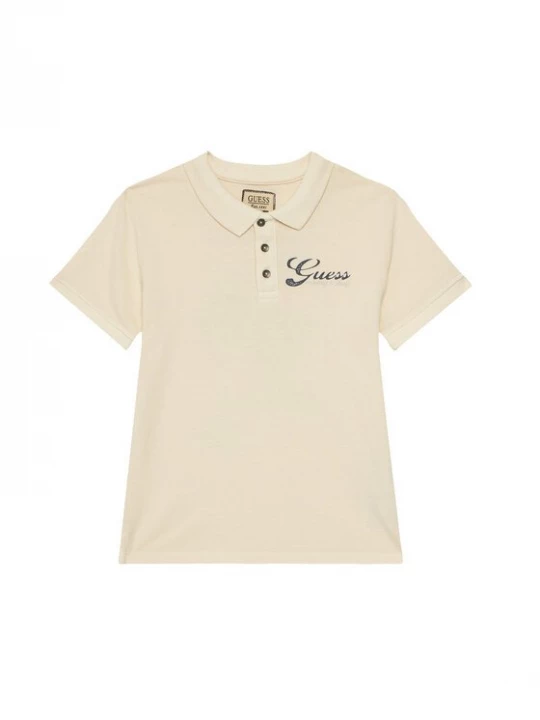 Obrázek produktu Guess Polokošile L6GP01 K9WF4 Écru Regular Fit Krémová