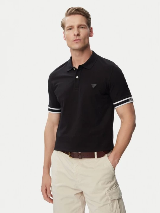 Obrázek produktu Guess Polokošile M6GP60 K3076 Černá Regular Fit