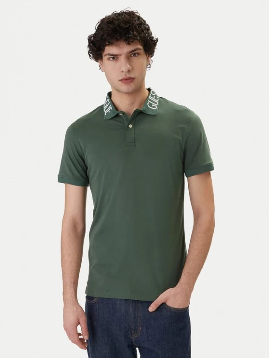 Obrázek produktu Guess Polokošile M6GP66 K3070 Zelená Slim Fit