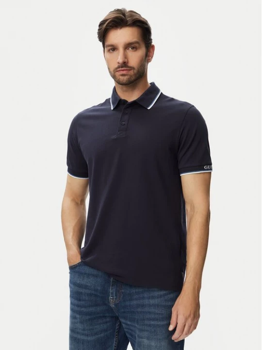 Obrázek produktu Guess Polokošile M6YP28 K4475 Tmavomodrá Slim Fit