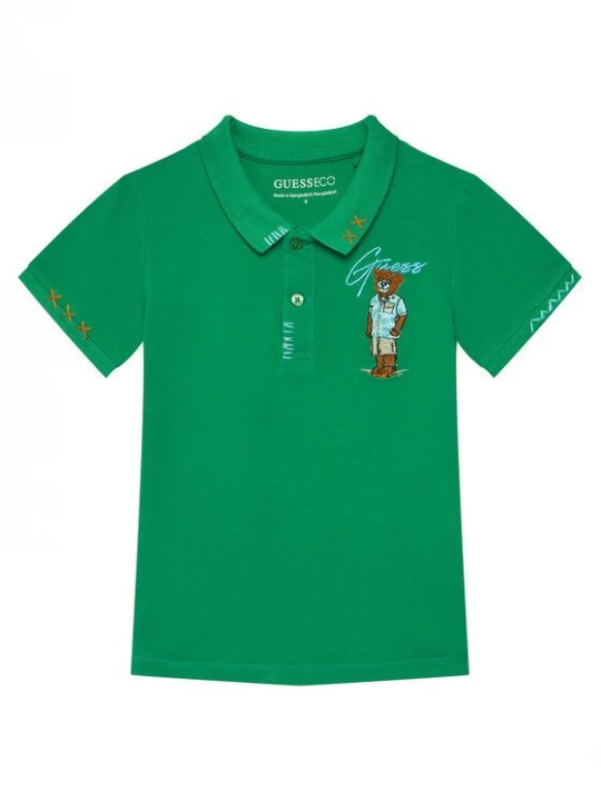 Obrázek produktu Guess Polokošile N6GP01 K9WF4 Zelená Regular Fit