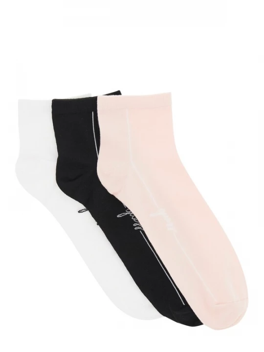 Obrázek produktu GUESS Ponožky růže / černá / bílá