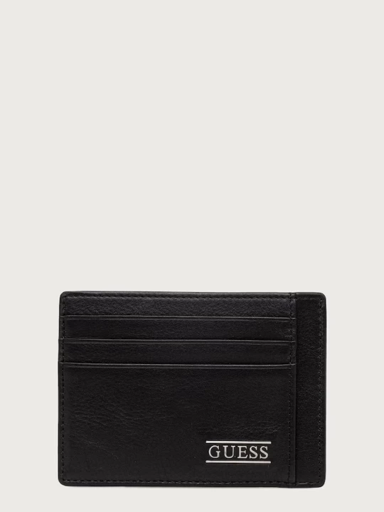 Obrázek produktu Guess pouzdro na karty pánské kožené BOSTON černá