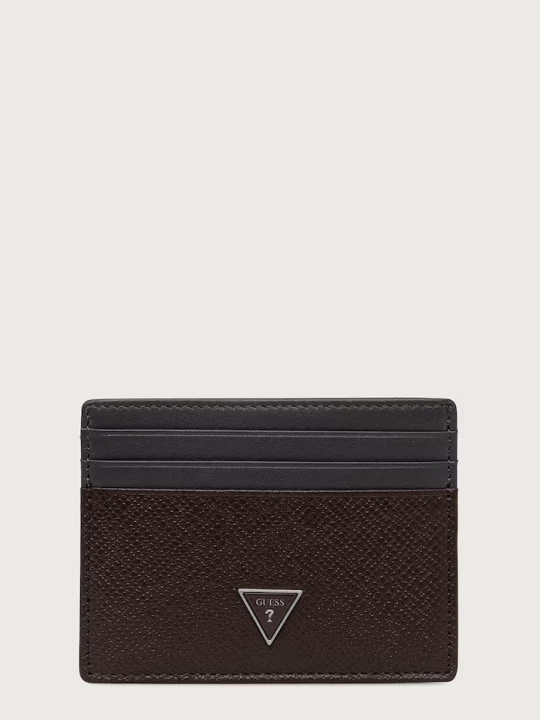Obrázek produktu Guess pouzdro na karty pánské kožené MILANO hnědá
