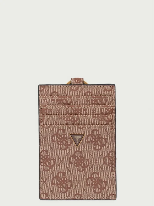 Obrázek produktu Guess pouzdro na karty z imitace kůže MILANO béžová